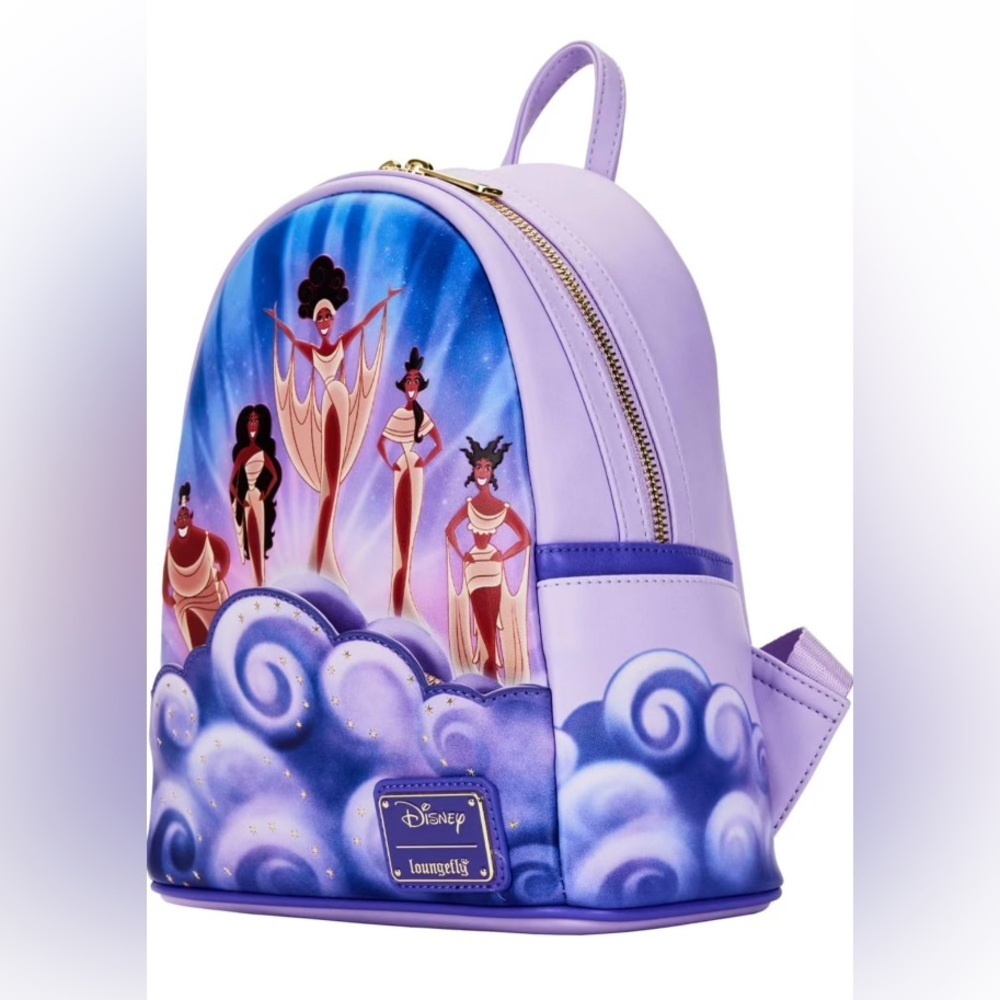 Loungefly Disney Hercules muses clouds mini backpack NWT​ - Picture 2 of 5